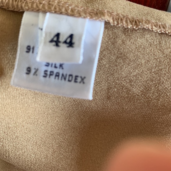 DRUHMOR,Italy, stretch crinkle silk tunic , Euro 44 - US 8, NWOT - Picture 5 of 6